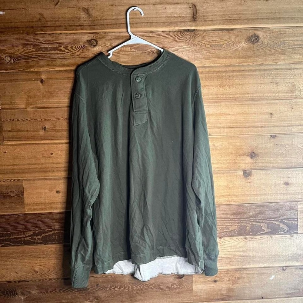 No Boundaries green long sleeve button up shirt